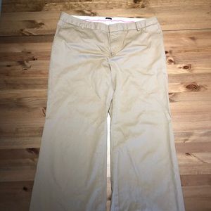 GAP khaki wide leg dress pants